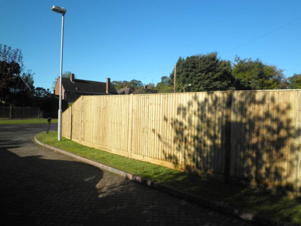 Tall Close Board Fence