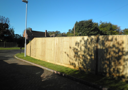 Tall Close Board Fence