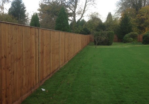 Long Close Board Fence