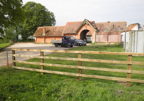 Post and rail fencing
