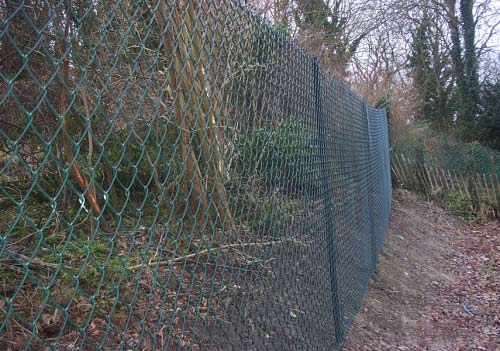 Security Fencing - Green Chain Link